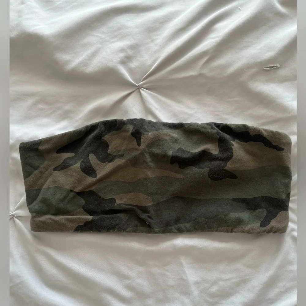 TNA camouflage/army bandeau top in size small - Picture 1 of 3